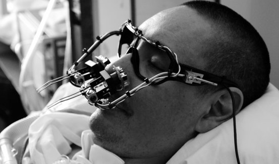 Graffiti Artist and ALS Patient TEMPT ONE Wearing the EyeWriter Device