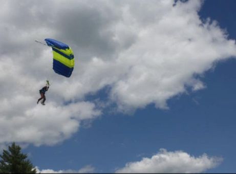 Brian Boyle Doing His Favorite Activity:  Skydiving