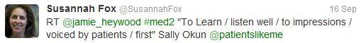 Sally Okun's Poem Resonated with Susannah Fox and Others