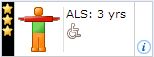 Persevering’s icon nugget – with the black band representing that he’s no longer with us after his three-year battle with ALS. 