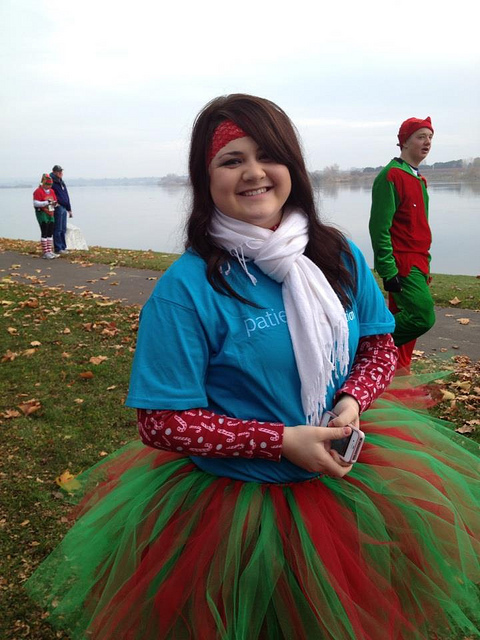 Yes, This Is the First Time We've Seen a PatientsLikeMe T-shirt Worn with a Red and Green Tutu
