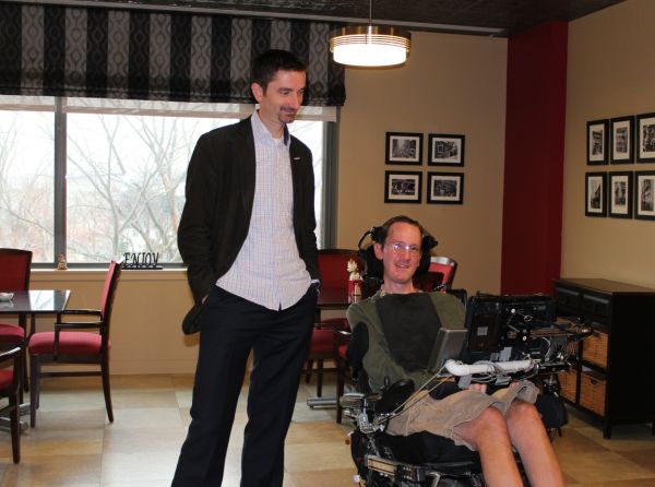 PatientsLikeMe President and Co-Founder Ben Heywood Getting a Tour from Longtime PatientsLikeMe Member and ALS Activist Steve Saling