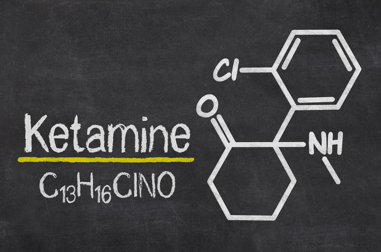 ketamine formula on blackboard